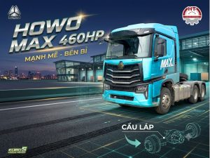 Howo Max 460hp cầu láp