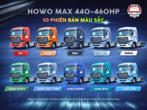 bảng màu howo max 440-460hp