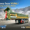 Sơ mi rơ mooc Ben Yunli – Thùng Vuông - 25m3 - 12R22.5 (Tải tự đổ)