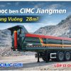 Sơ mi rơ mooc Ben CIMC Jiangmen - Thùng Vuông - 28m3 -12.00R20 (Tải tự đổ)