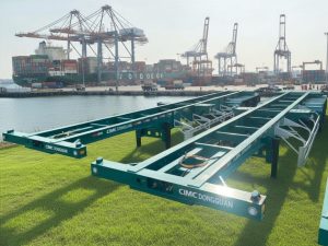 Sơ mi rơ mooc Xương CIMC DONGGUAN - 45 Feet - 10 Gù - 12R22.5