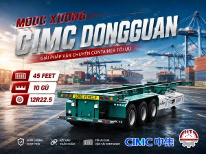 Sơ mi rơ mooc Xương CIMC DONGGUAN - 45 Feet - 10 Gù - 12R22.5
