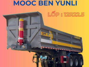 Sơ mi rơ mooc Ben CIMC Dongyue - Thùng U - Lốp 12R22.5 - 25m3 (Tải tự đổ)