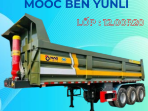 Sơ mi rơ mooc Ben Yunli - Thùng Vuông - Lốp 12.00R20 - 25m3 (Tải tự đổ)