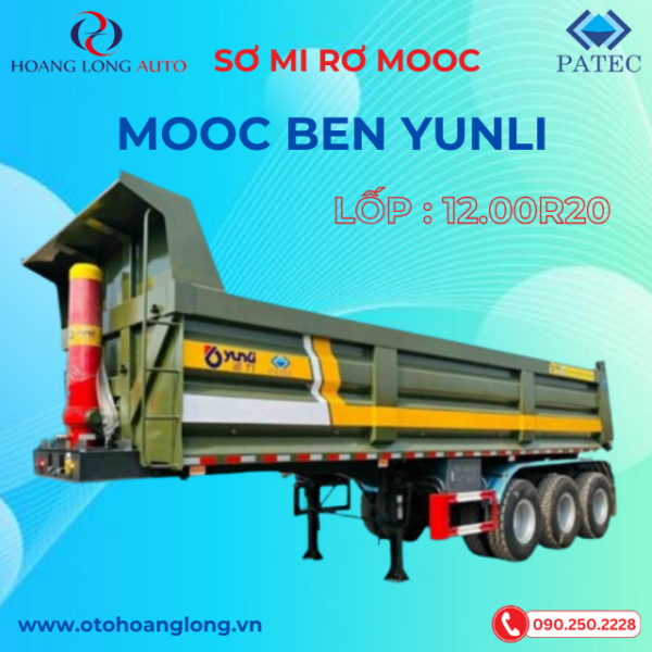Sơ Mi Rơ Mooc Ben Yunli Lốp 12.00R20