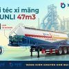 Sơ mi rơ mooc Xi téc Chở xi măng rời YUNLI - 47m3 - 12.00R20