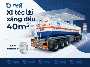 Sơ mi rơ moóc Xi téc Chở xăng dầu YUNLI - 40m3 - 12R22.5