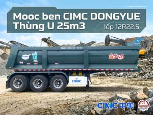 Sơ mi rơ mooc Ben CIMC DONGYUE - Thùng U - 25m3 - 12R22.5 (Tải tự đổ)