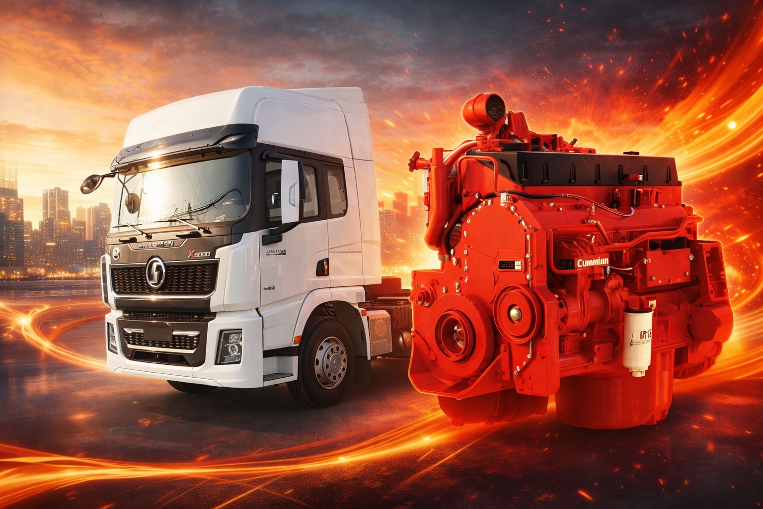 XE ĐẦU KÉO SHACMAN X5000 6X4 CUMMINS 460HP CẦU LÁP