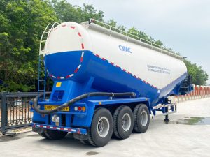Sơ mi rơ mooc Xi téc chở Xi măng rời/Bụi thép CIMC – 47m3 – 12.00R20