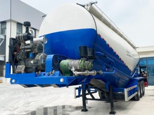 Sơ mi rơ mooc Xi téc chở Xi măng rời/Bụi thép CIMC – 47m3 – 12.00R20