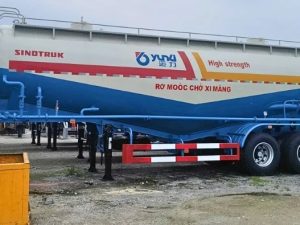 Sơ mi rơ mooc Xi téc Chở xi măng rời YUNLI - 47m3 - 12.00R20