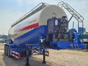 Sơ mi rơ mooc Xi téc Chở xi măng rời YUNLI - 47m3 - 12.00R20