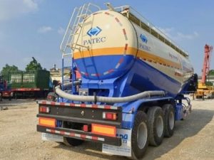 Sơ mi rơ mooc Xi téc Chở xi măng rời YUNLI - 47m3 - 12.00R20