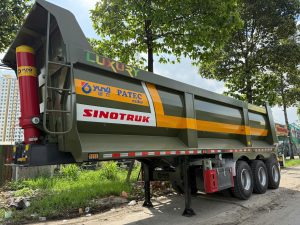 Sơ mi rơ mooc Ben YUNLI LUXURY – Thùng U – 26m3 – 12R22.5 & 12.00R20 (Mẫu thùng Soosan 2026)