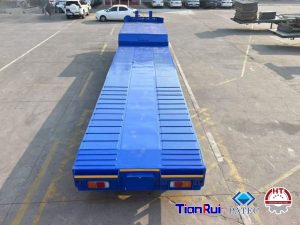 Sơ mi rơ mooc 3 Trục TIANRUI - Thang thủ công - Ngang 2.5m - 295/60R22.5 (Fooc lùn 3 Trục TianRui)