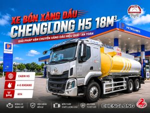 Xe bồn chở xăng dầu Chenglong H5 - 18m3 - 3 chân (Xe bồn chở xăng dầu Chenglong H5 18 khối)