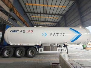 Sơ mi rơ mooc bồn chở Gas LPG CIMC - 52m3 - 12R22.5 (Mooc bồn chở khí Gas LPG)