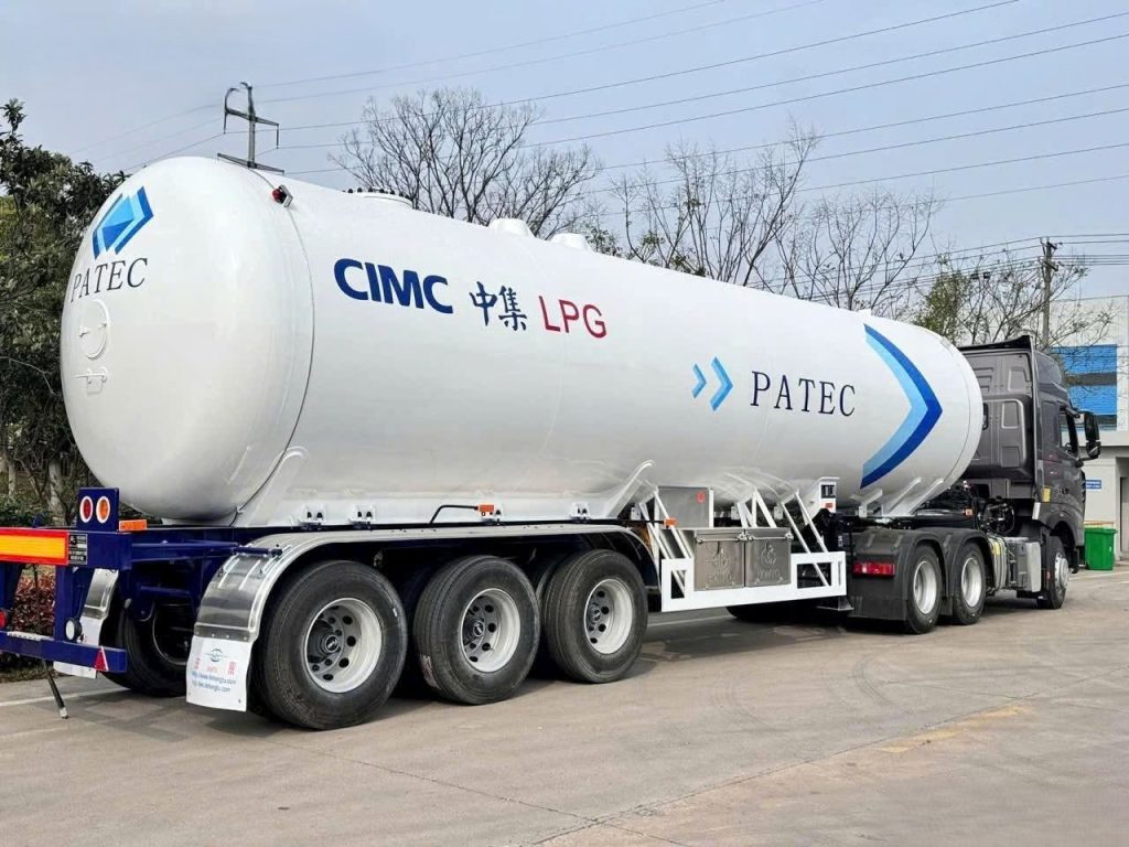 Sơ mi rơ mooc bồn chở Gas LPG CIMC - 52m3 - 12R22.5 (Mooc bồn chở khí Gas LPG)