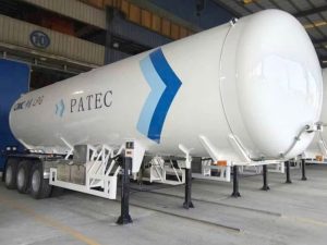 Sơ mi rơ mooc bồn chở Gas LPG CIMC - 52m3 - 12R22.5 (Mooc bồn chở khí Gas LPG)