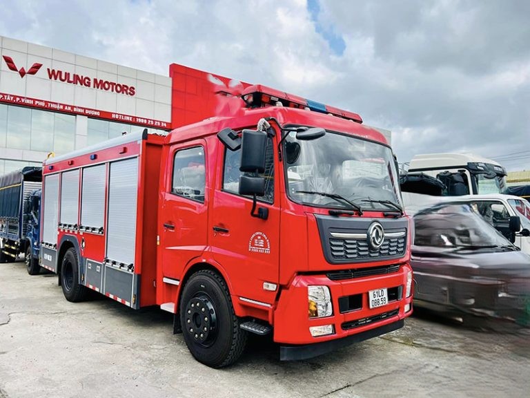 Xe chữa cháy DONGFENG 6m3 – Hàng nhập khẩu nguyên chiếc (Xe cứu hỏa Dongfeng 6 khối)