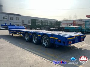 Sơ mi rơ mooc 3 Trục TIANRUI - Thang thủ công - Ngang 2.5m - 295/60R22.5 (Fooc lùn 3 Trục TianRui)
