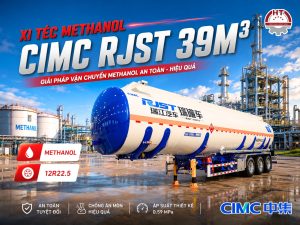 Sơ mi rơ mooc Xi téc Methanol CIMC RJST – 39m3 – 12R22.5 (Mooc bồn chở Methanol CIMC)