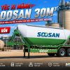 Sơ mi rơ mooc Bồn chở Xi măng rời SOOSAN - 30M3 - 3 Rốn (Xi téc xi măng rời SOOSAN - DOOSUNG - 30 Khối)