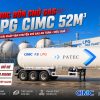 Sơ mi rơ mooc bồn chở Gas LPG CIMC – 52m3 – 12R22.5 (Xi téc chở khí Gas LPG)
