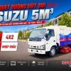 Xe quét đường hút bụi ISUZU 5m3 – 4×2 – Nhập khẩu nguyên chiếc (Xe quét đường hút bụi Isuzu nhập khẩu 5 khối)