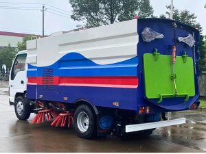 Xe quét đường hút bụi ISUZU 5m3 – 4×2 – Nhập khẩu nguyên chiếc (Xe quét đường hút bụi Isuzu nhập khẩu 5 khối)