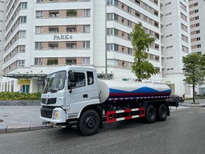 Xe tưới nước rửa đường DONGFENG 14m3 - 6x4 - Nhập khẩu nguyên chiếc (Xe tưới nước rửa đường Dongfeng nhập khẩu 14 khối)