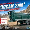 Sơ mi rơ mooc Ben SOOSAN – Thùng Tròn – 29m3 – 12R22.5