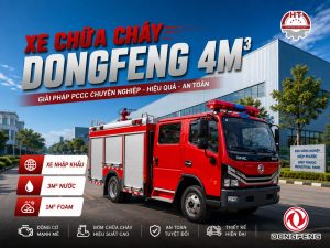 Xe chữa cháy DONGFENG 4m3 - Hàng nhập khẩu nguyên chiếc (Xe cứu hỏa Dongfeng 4 khối)