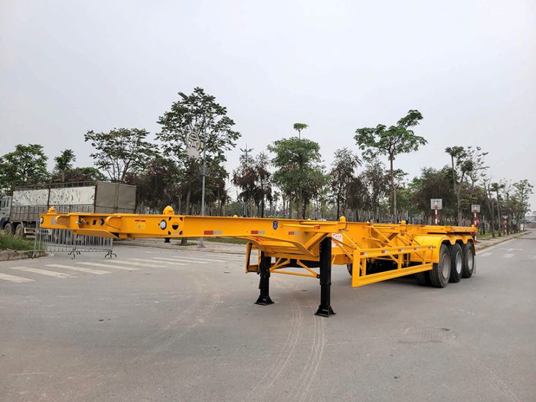 Sơ mi rơ mooc Xương CIMC HUAJUN – 40 Feet – 3 Trục – 12 Gù – 12R22.5