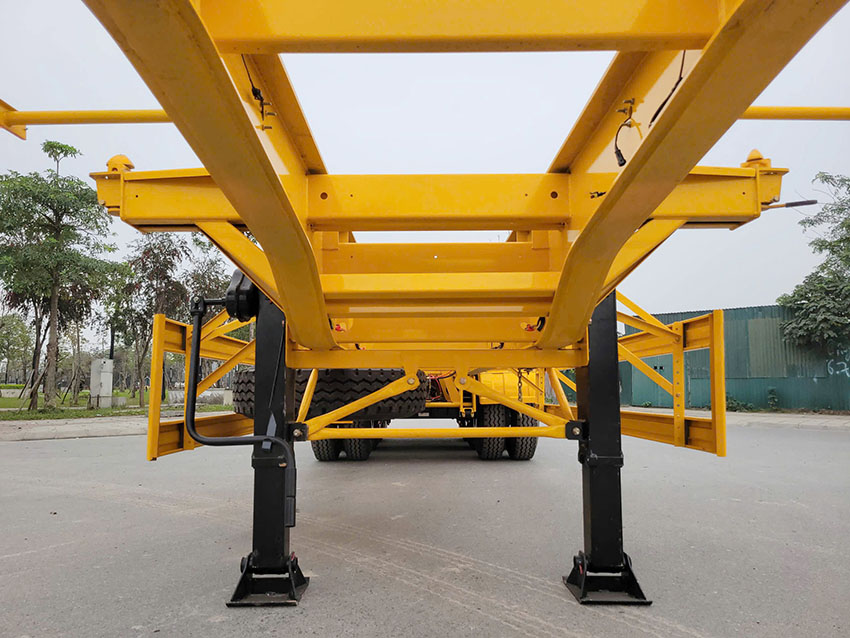 Sơ mi rơ mooc Xương CIMC HUAJUN – 40 Feet – 3 Trục – 12 Gù – 12R22.5
