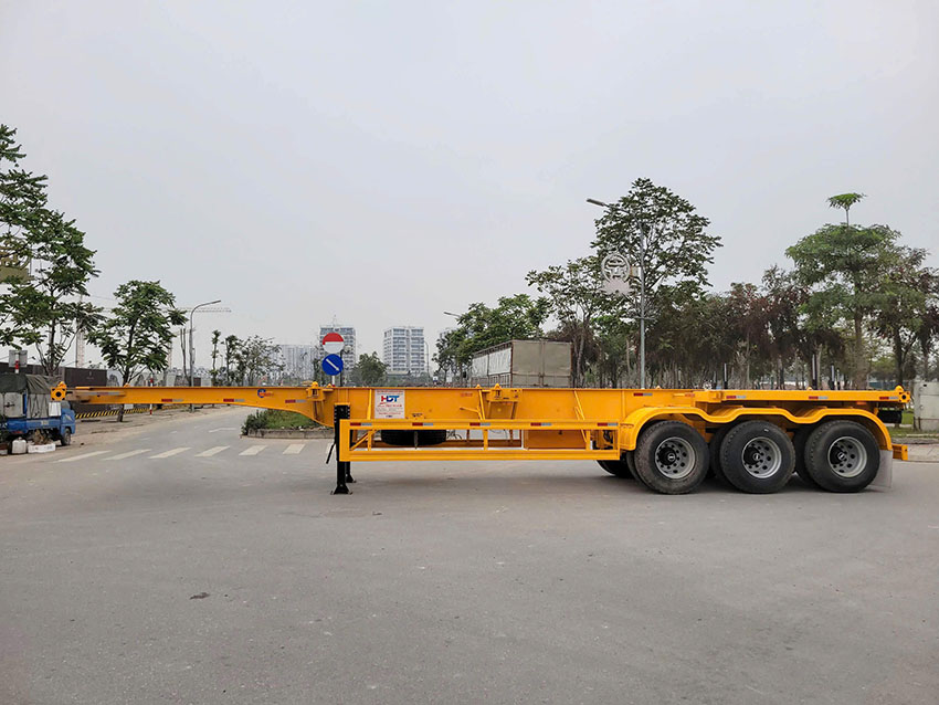 Sơ mi rơ mooc Xương CIMC HUAJUN – 40 Feet – 3 Trục – 12 Gù – 12R22.5