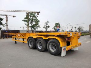 Sơ mi rơ mooc Xương CIMC HUAJUN – 40 Feet – 3 Trục – 12 Gù – 12R22.5
