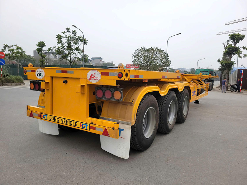 Sơ mi rơ mooc Xương CIMC HUAJUN – 40 Feet – 3 Trục – 12 Gù – 12R22.5