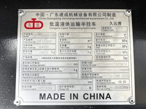 Sơ mi rơ mooc Bồn chở CO2 lỏng CIMC SANCTUM - 30M3 (Xi téc chở CO2 lỏng CIMC - LCO2)
