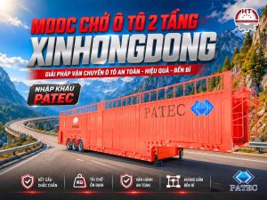 Sơ mi rơ moóc Chở ô tô 2 tầng XINHONGDONG - Mooc chở xe nhập khẩu Patec Việt Nam